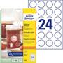 Label, 40 mm, round, removeable, AVERY ZWECKFORM, 240 label/pack